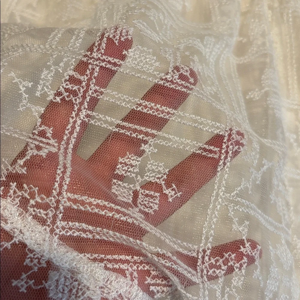 DO+BE Women’s Off White Lace Romper Size M - Picture 12 of 14